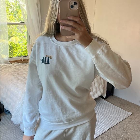 Miller Lite White Crewneck - Picture 1 of 5